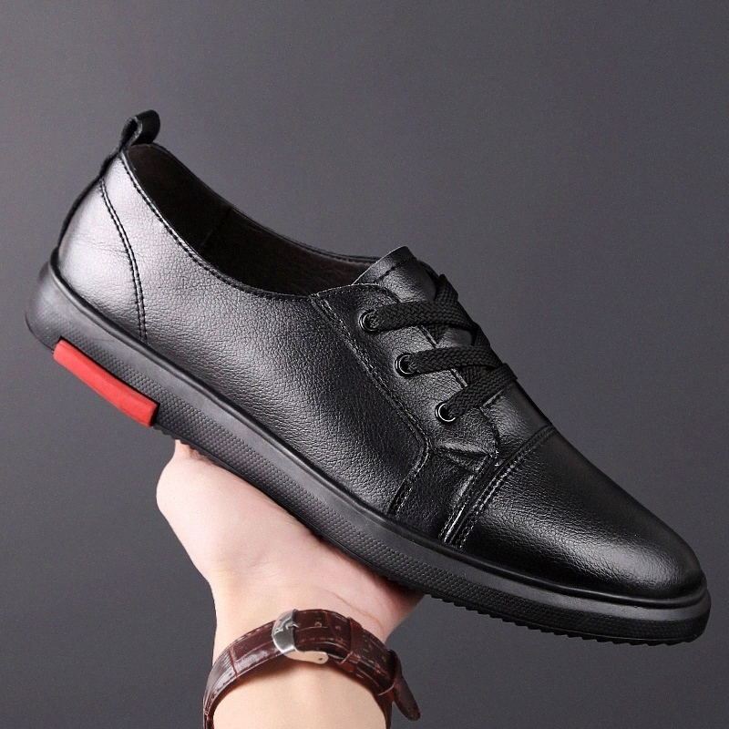 

Youth Fashion casual Men Shoes genuine Leather Man Sneakers Comfortable lace up breathable Adult Shoe Designer Sneakers For Men #CL6k
