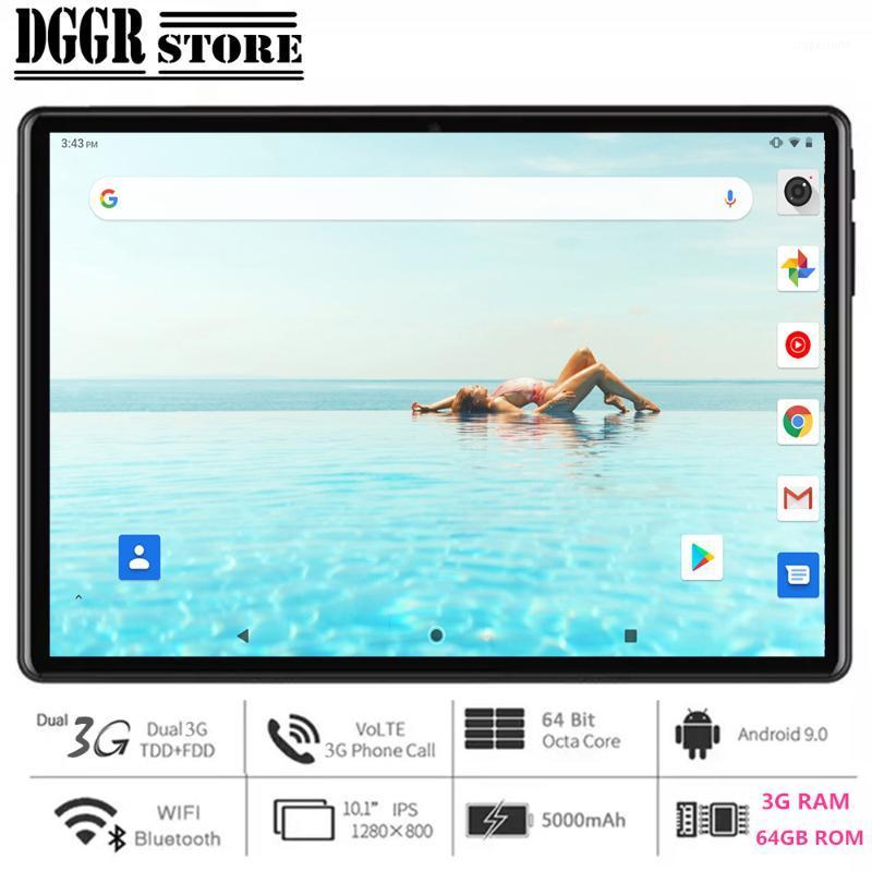 

NEW 2020 Global Version 10 inch tablet PC 3GB RAM 64GB ROM Octa Core 1280*800 IPS Dual SIM Card 3G WCDMA Wifi Android 9.0 OS1, Black