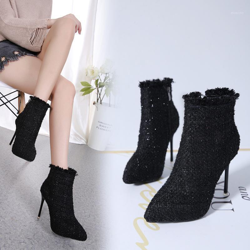 

Women's Mid Calf Boots Fashion Womens Shoes 2020 Booties Ladies Winter Footwear Round Toe Low Heels booties Round Toe1