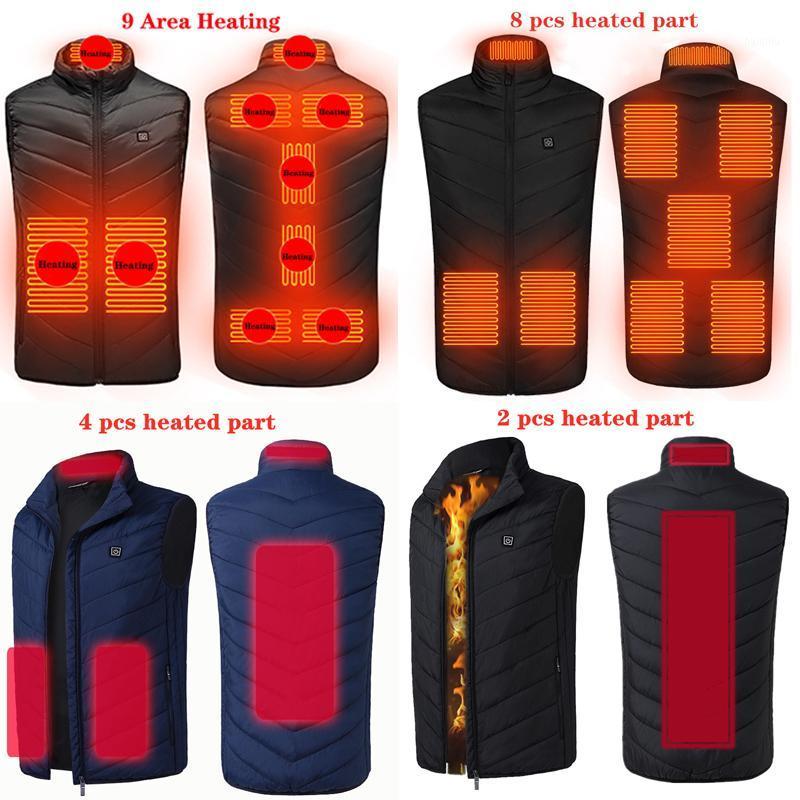 

VIP Heating Vest 2/4/8/9 Zones Heated Vest Men Women Usb Heated Jacket Thermal Clothing Hunting Winter Heating1, 2 area camouflage