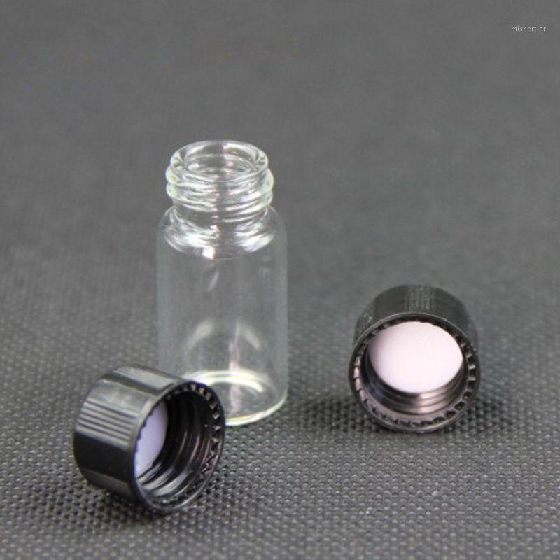 

1Pcs 3ml/5ml Glass Clear Amber Small Bottles brown Sample Vials Laboratory Reagent bottle Containers Screw Lids1