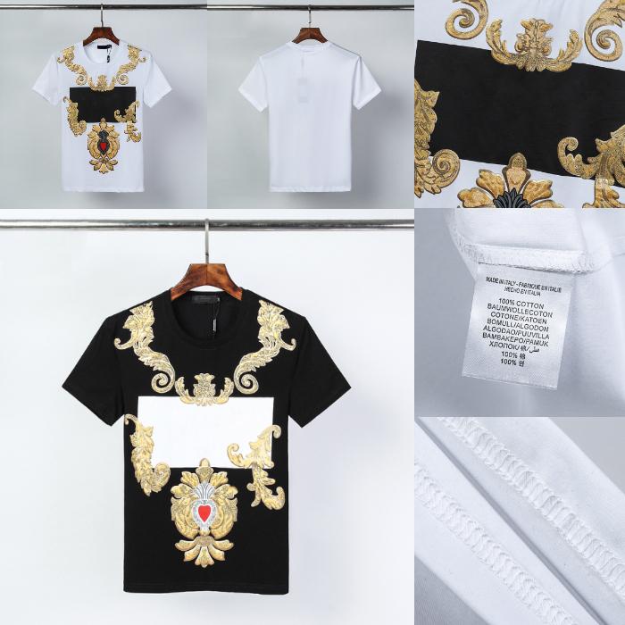 

2021 Mens t shirts couples Lock clothes letter printed new fashion pairs shirt classic women men  tee crew neck summer clothes Breathable