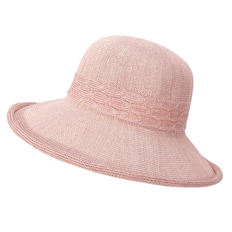 

Ms. Spring and Summer Sun Hat Outdoor Travel Sun Hat Fashion, Pink