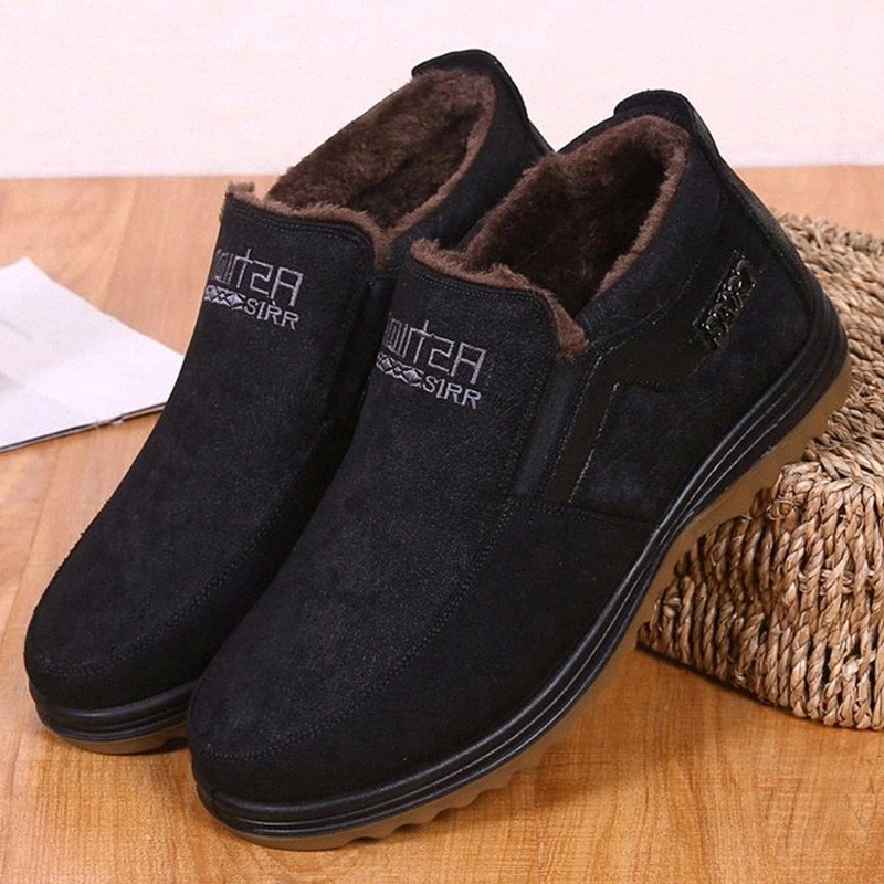 

Men Winter Shoes Warm Winter Boots Men Fashion Men BootsOutdoor Walking Mans Footwear Mans Winter Sneakers Plush Furry Footwear #D91B