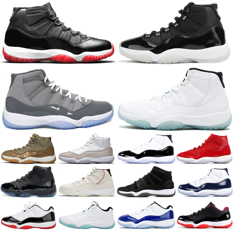 

11 11s jumpman men women shoes 25th anniversary bred Concord Legend Blue Cool Grey mens trainers sports sneakers size 5.5-13, #30 olive