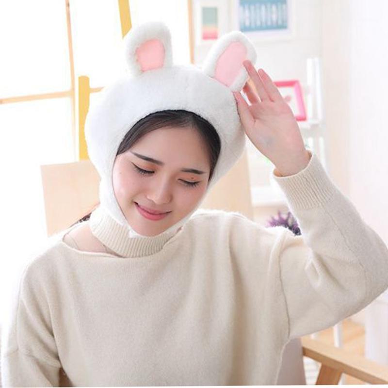 

Kawaii Ears Hat Winter Women Fashion Warm Women Hat Female Cap1, Green