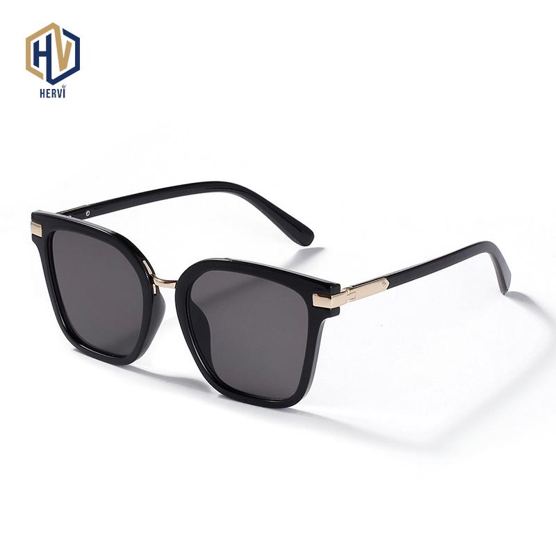 

Sunglasses Retro Big Frame Square Woman Semi-metal Leopard Sun Glasses Male High Quality Gradient Eyeglasses UV400