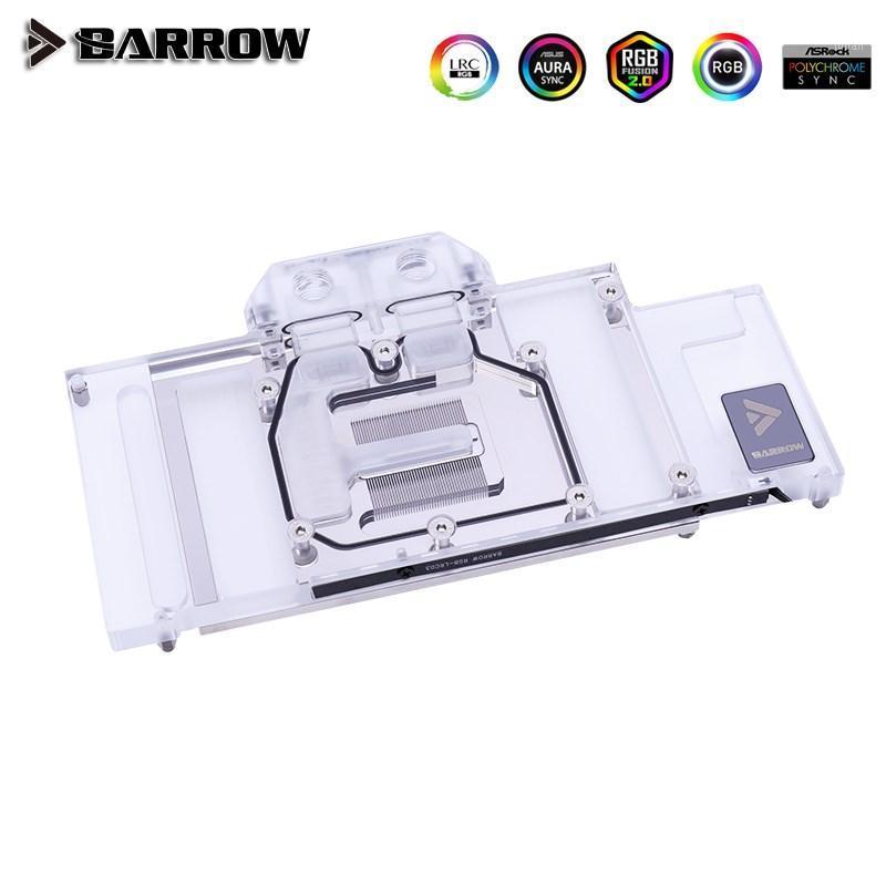 

Barrow Full coverage GPU water block for VGA Founder Edition RTX3080 5V ARGB 3PIN Motherboard AURA SYNC BS-COI3080Z-PA1