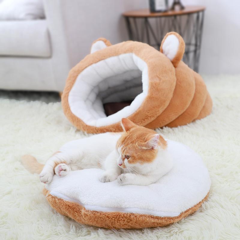 

Cat Bed Pet House for Cats Products for Pets Soft Cat Dog Bed Small Dogs Winter Warm Sleeping Beds Puppy Kitten Nest