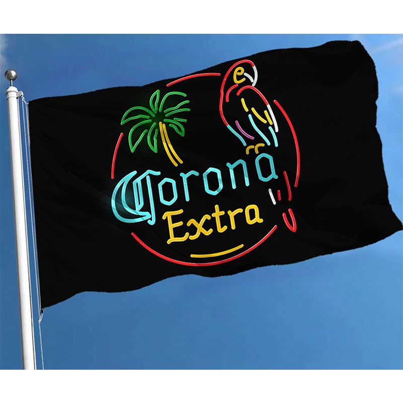 

Corona Extra Beer Flag Deluxe Funny Party Flag with Brass Grommets 3x5 Ft,Outdoor Sign House Banner Polyester Yard Lawn Outdoor Decor