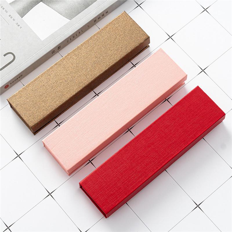 

100Pcs/Lot 7 Colors Korea Style Gift Box Creative School Office Stationery Gift Pen Box Black Business Pen Wholesale