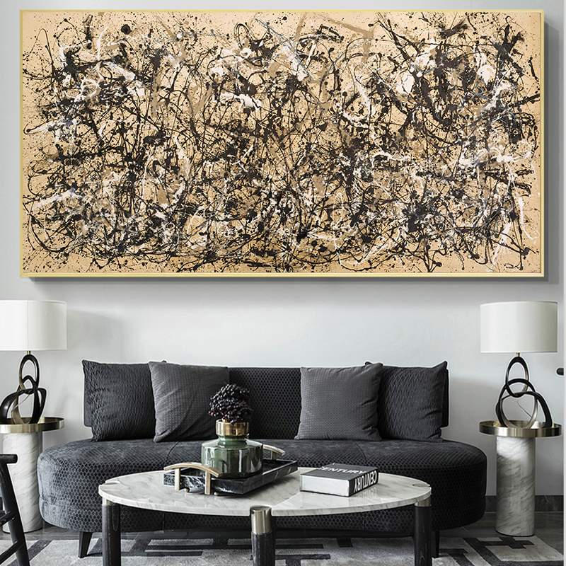 

Famous Paintings Art Jackson Pollock Abstract Autumn Canvas Painting Posters and Prints Wall Pictures Home Decor Modern Minimalism Style