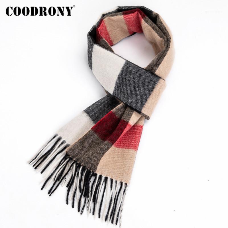 

COODRONY Brand Women New Light Color Knitted Soft Warm Scarf Streetwear Fashion Winter High Quality Pure Wool Couple Shawl P10181