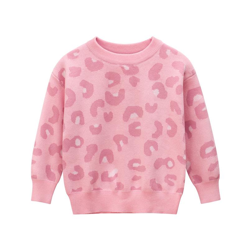 

Spring Autumn New Arrival Baby Girl Clothes Children's Sweater Kids Sweaters Girls Pink Long Sleeve O-neck Kids Knitted Sweater