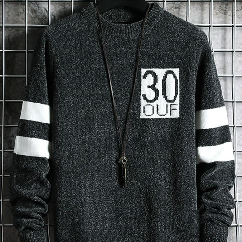 

Japanese Fashion Man Sweaters Crewneck Casual Loose Pullover Winter Oversized Man Sweaters Pull Hiver Men's Clothing DB60MY, Style15