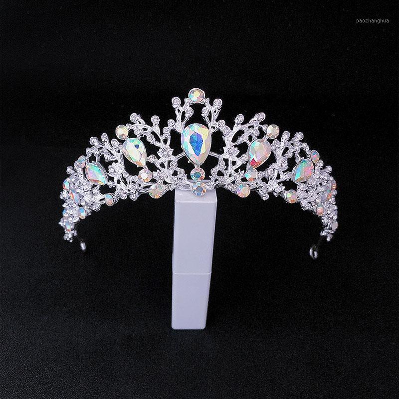 

Rhinestone Tiaras And Crowns De Noiva Crystal Headbands For Women Bride Bridal Wedding Hair Jewelry Accessories FORSEVEN Clips & Barrettes, Golden;silver
