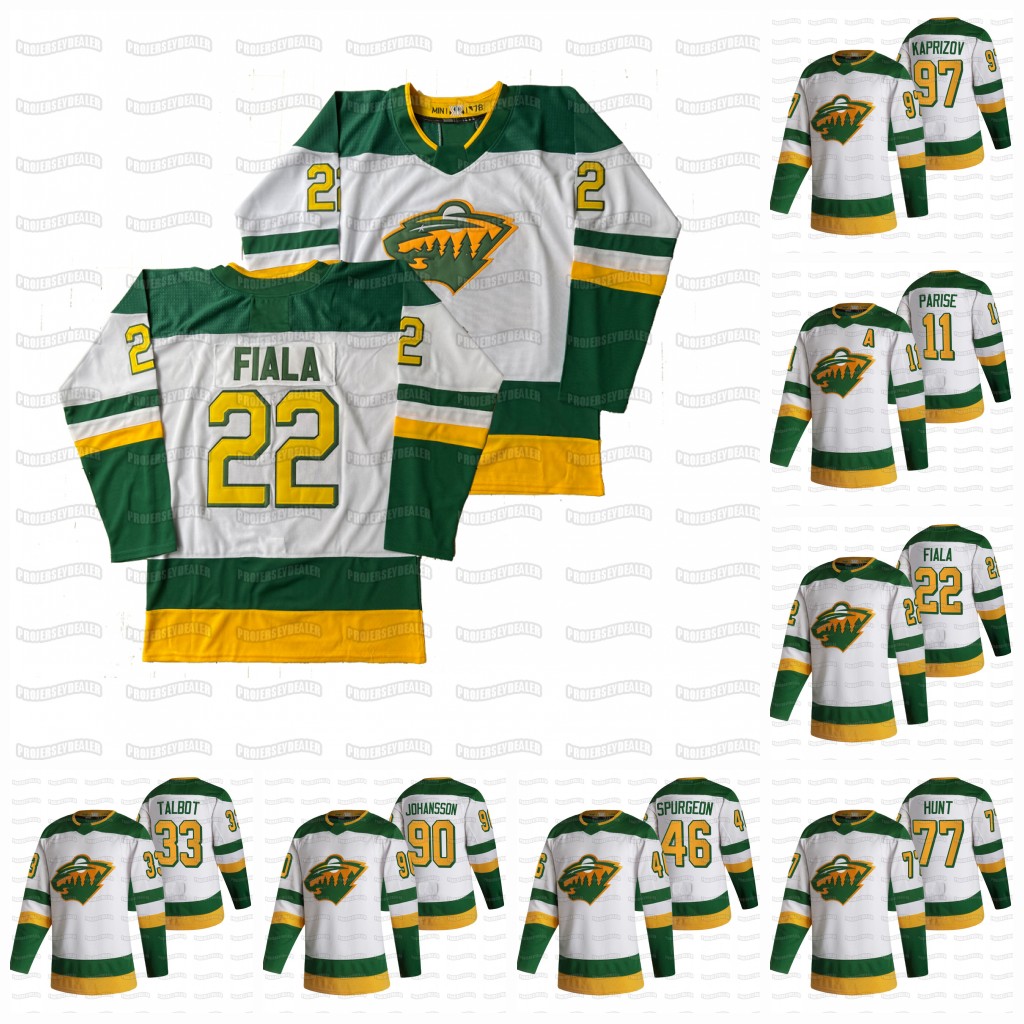 

Kirill kaprizov Minnesota Wild 2021 Reverse Retro Jersey Kevin Fiala Ian Cole Marco Rossi Talbot Dubnyk Galchenyuk Zach Parise Ryan Suter, Black;red