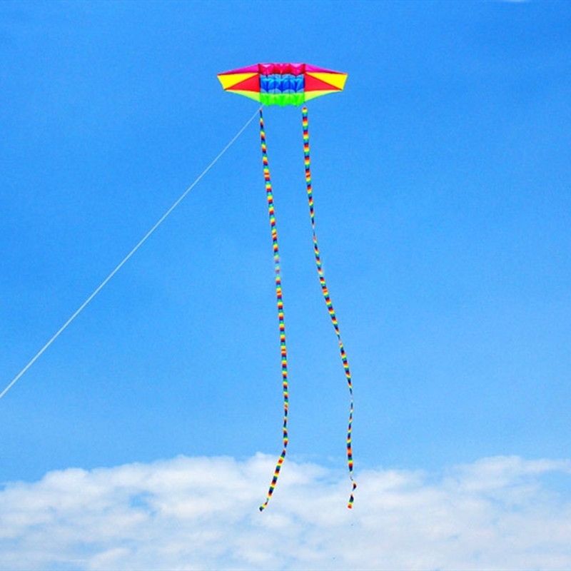 

free shipping radar fly outdoor toys parachute for adults eagle kite line moscas open better kites reel factory 200928