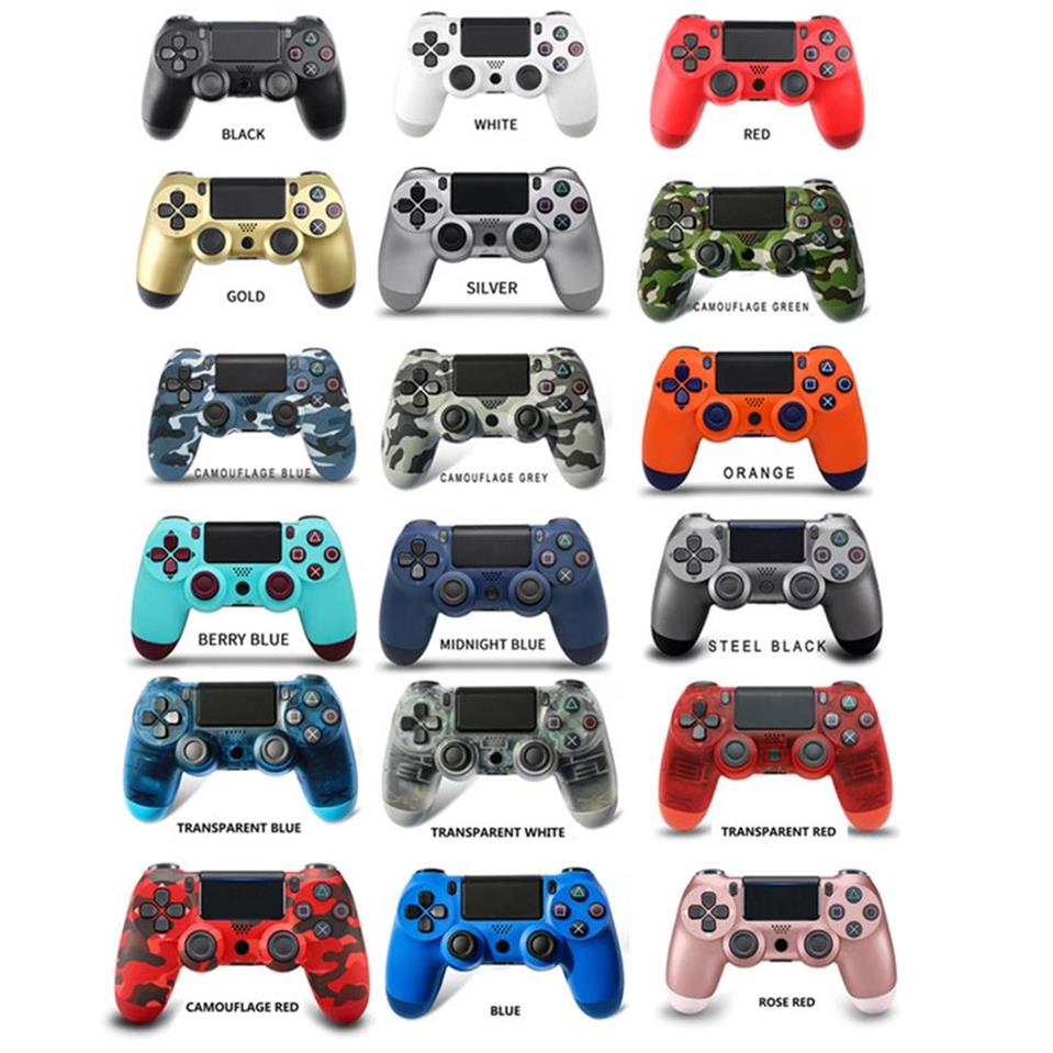 

PS4 Wireless Bluetooth Game Controllers Gamepad Power through USB charger Adapter Multi Colorsa49 a30