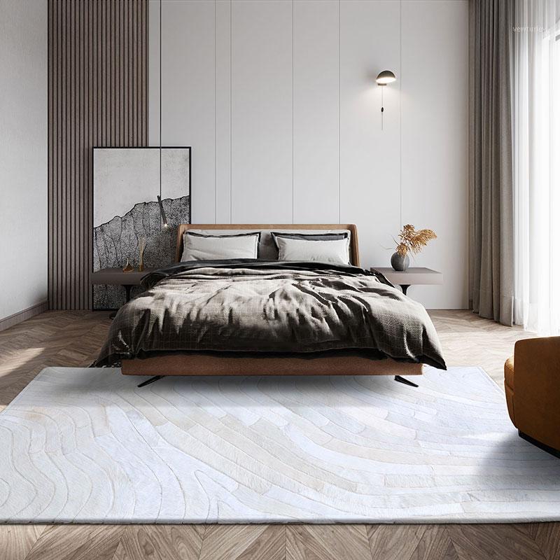 

American style genuine cowhide patchwork runner rug in beige color , real leather bedside carpet new year decorative floor mat1, 01