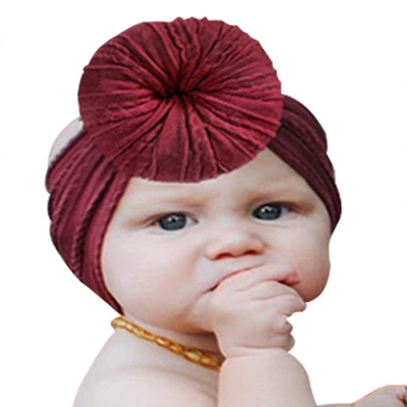 

8Pcs Ball Knot Baby Headband Donut Nylon Stripe Kids Girls Headwraps Children Bithday Gifts Hair Accessories