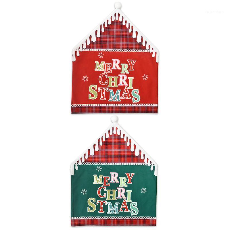 

Christmas Ornament Chair Cover Snowflake Stool Chair Set Home Banquet Hotel Kitchen Decoration Seat Cover Modern Printed1