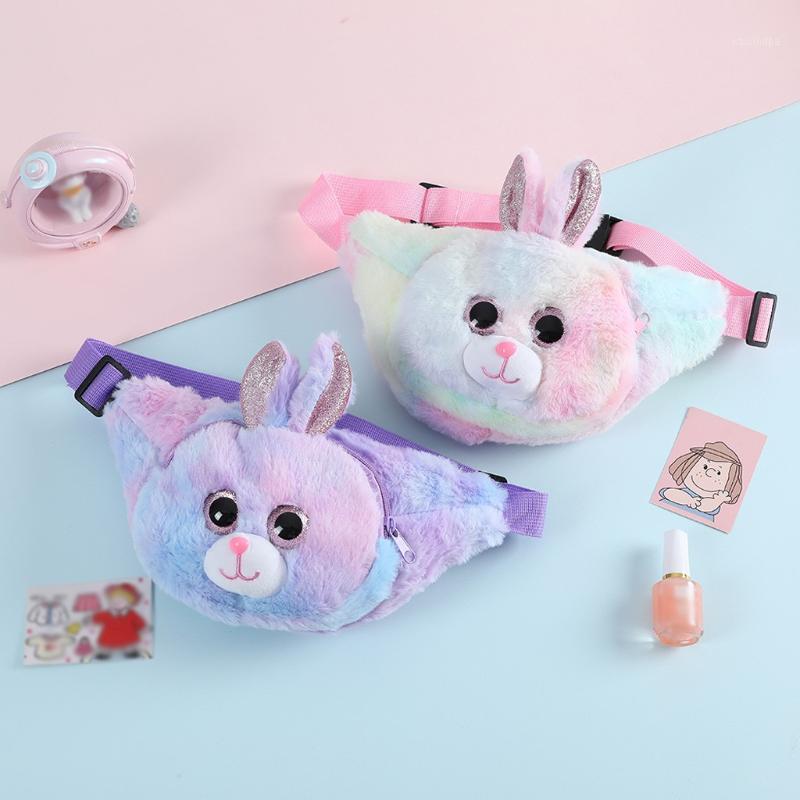

Fashion Parent-child Belt Bag Plush Cartoon Doll One-shoulder Messenger Bag Children's Cute Small Leisure Sports Chest Bag#g301, Multi