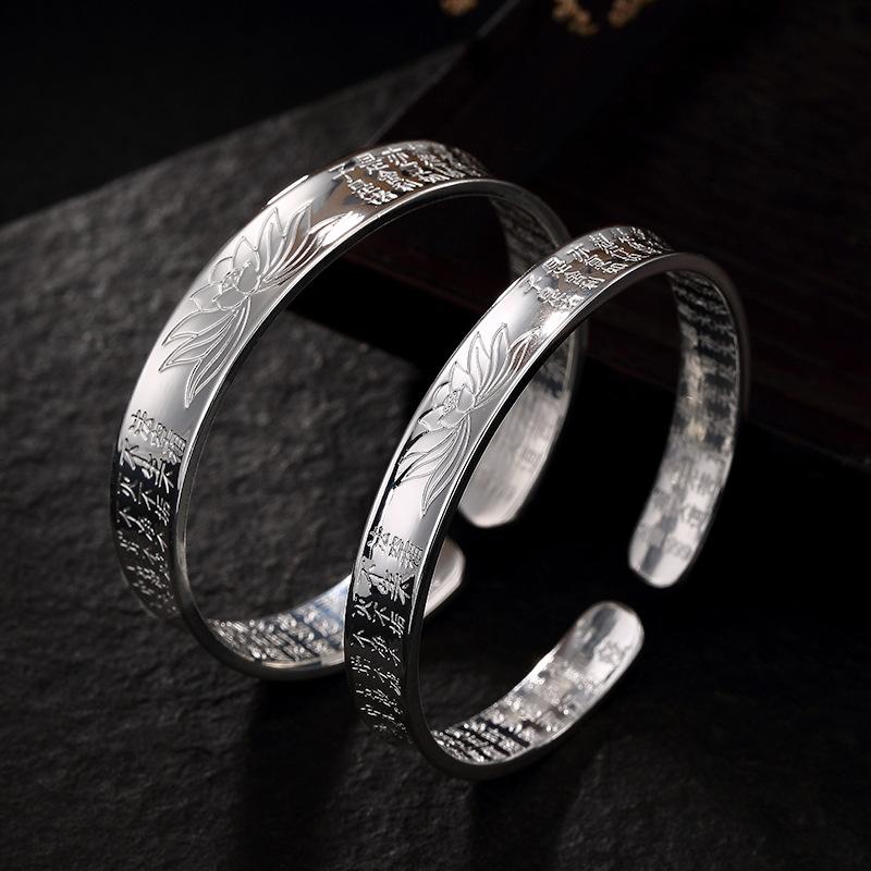 

prajnaparamita jackfruit sweat through restoring ancient ways ring S999 smooth lotus in sterling silver bracelets gifts