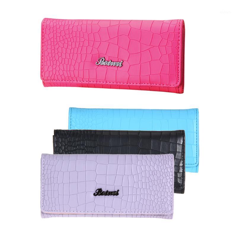 

Wholesale- 2017 Fashion Long Leather Wallet Women Handy Ladies Purse for Holder Women Wallets and Purse Bolsa Feminina1, Black