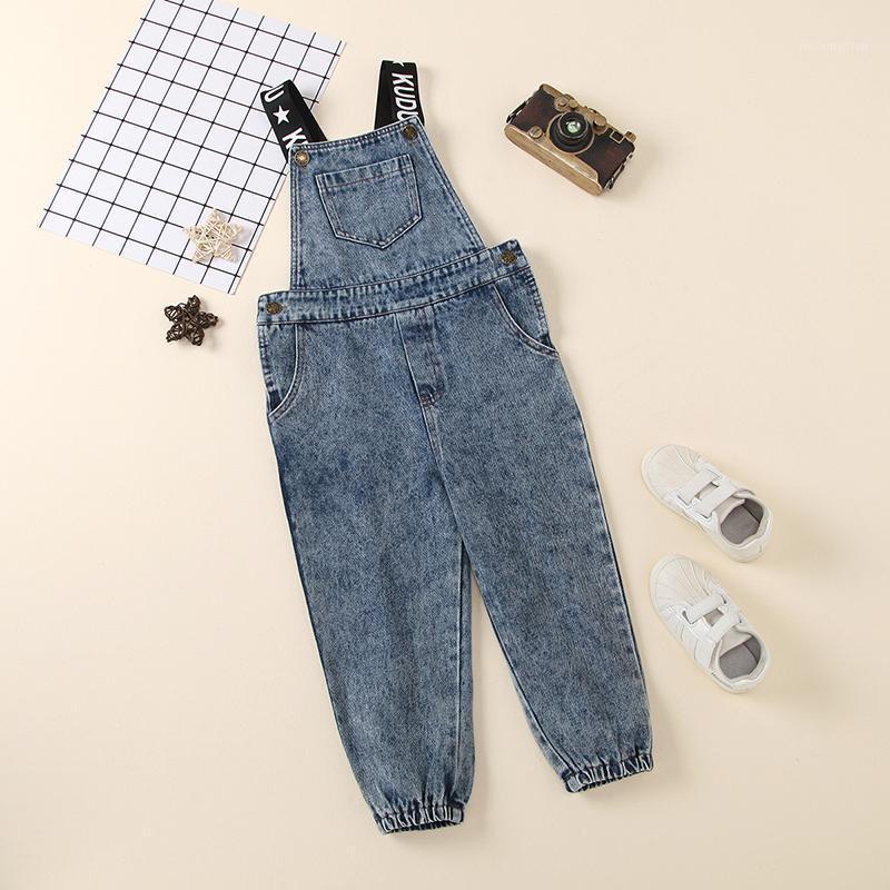 

Menoea 2021 Spring Children Overalls Boys Girls denim Pants Autumn all-match Jeans Toddler Kids Loose Overalls Pants Clothes1, Ah4490 blue