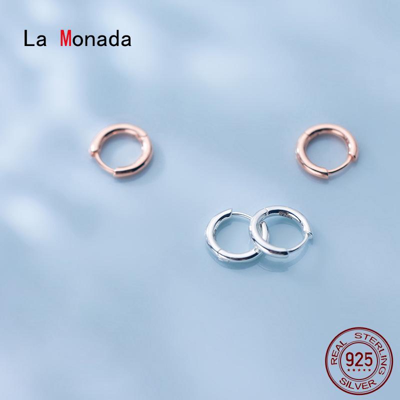 

La Monada Hoop Earrings For Women Silver 925 Fine Women Minimalist Circle Earrings Jewelry Hoop 925 Sterling Silver