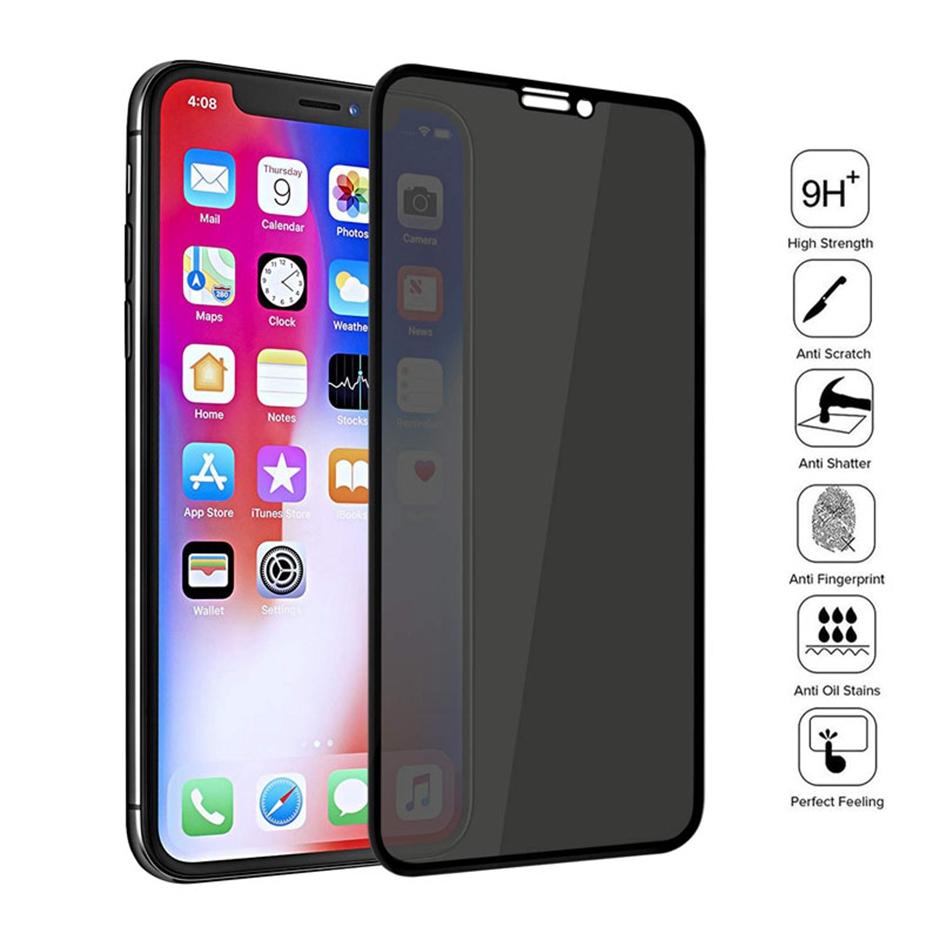 

anti-spy privacy screen protectors Tempered Glass for iPhone 12 11 Pro Max 13 Mini X XS XR SE 6s 7 8 plus Samsung Galaxy A12 A22 A32 A42 A52 A72 5G Anti-peeping Film