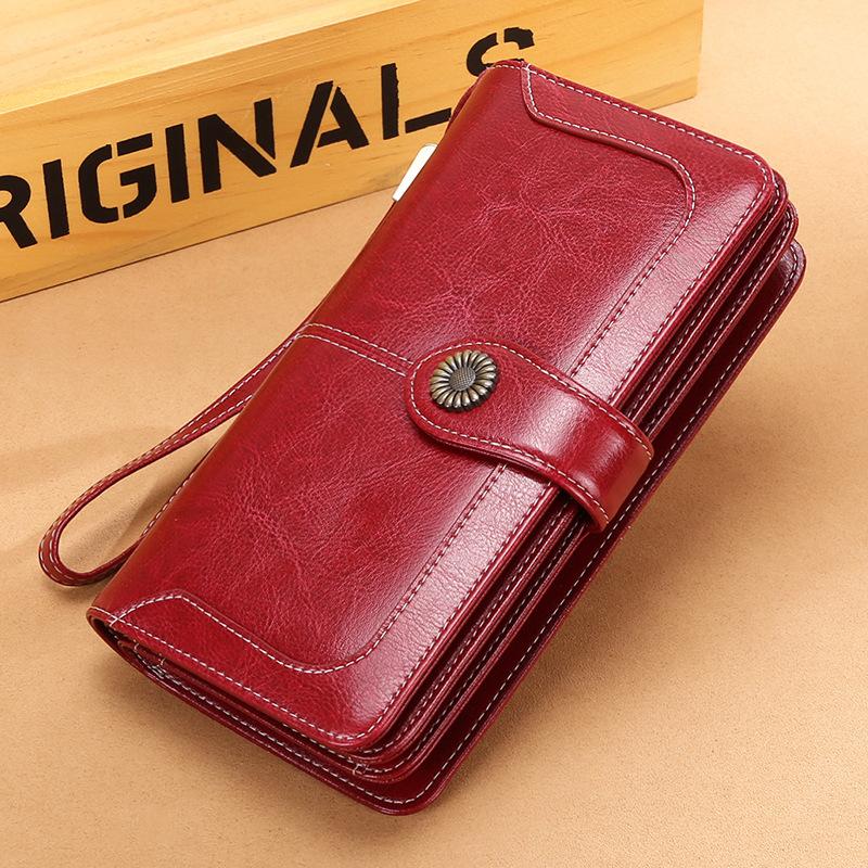 

2021 Woman's Wallet Long Handbag Multi Function Woman's Wallet, Black