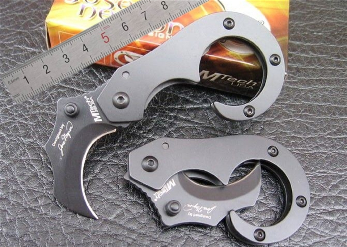 

Mini Seahorse folding pocket paw hook knife 440C blade black&Camo stainless steel handle for outdoor camping survival EDC tools