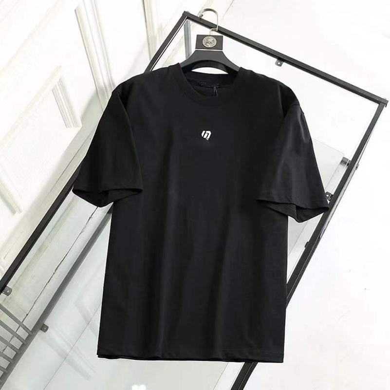 

European and American fashion Men's T-Shirts big-name short-sleeved cotton men women with the same style xs-5xL Asian size BLSJ New top, White;black