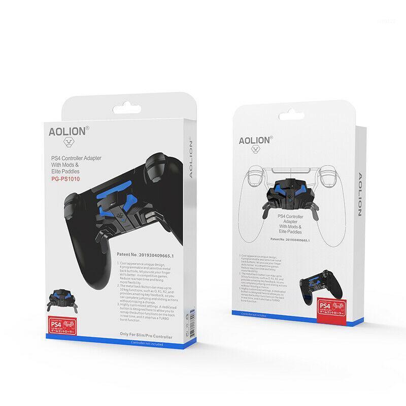 

New Metal gamepad FPS Gamepad back with Extended key Turbo for SLIM Pro controller adapter with Mods and Elite paddies1