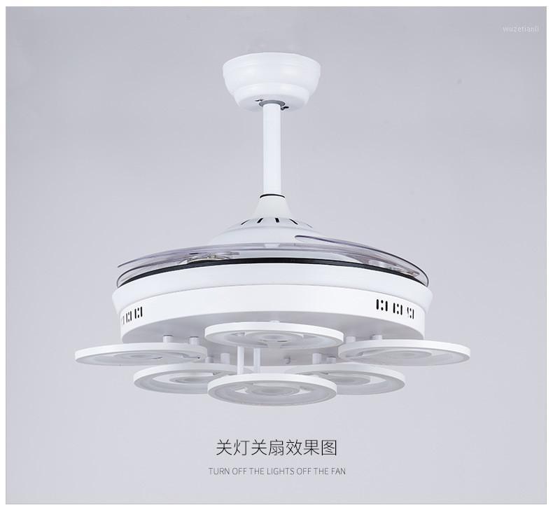 

Ceiling fan light LED fan light ceiling lamp Acrylic minimalist living room dining room living 3 colors lamp1