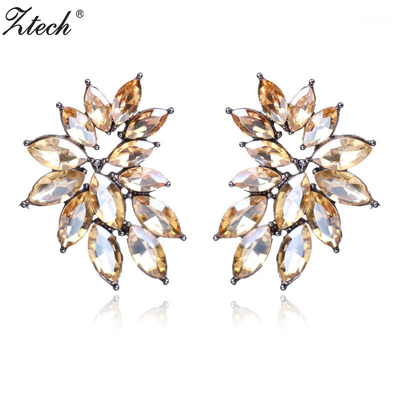 

Ztech Luxury Trendy Stud Earrings Opal Stone Earrings Women Elegant Crystal Party Dress Gift Fashion Wedding Jewelry1