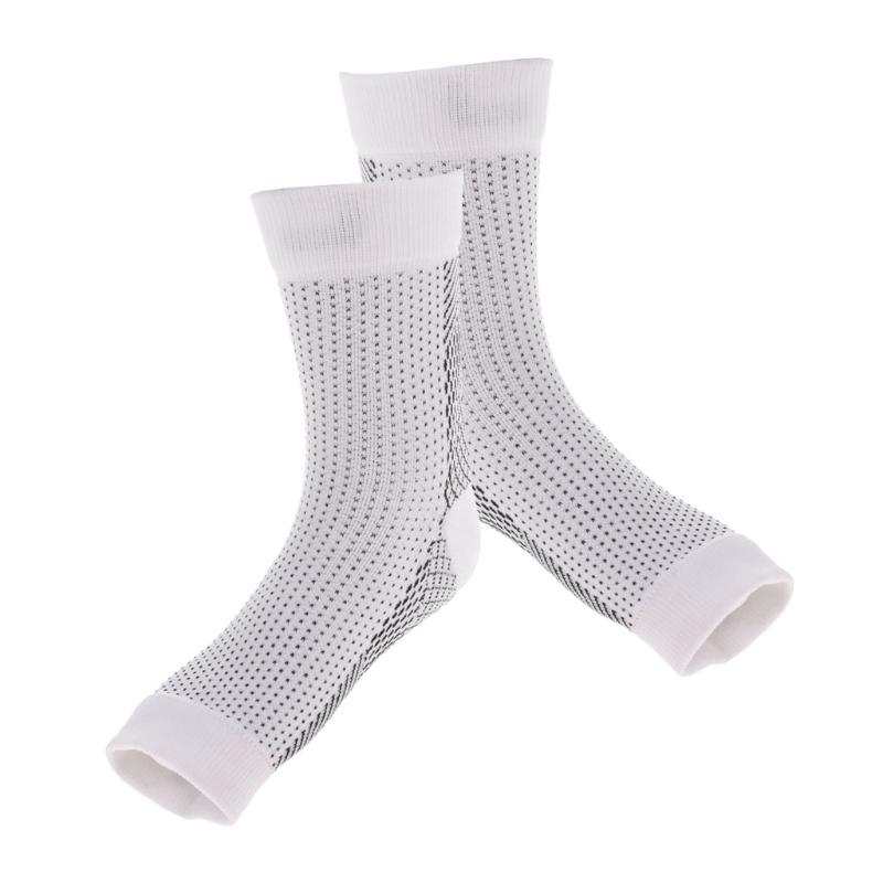 

Prettyia 1 Pair Compression Socks Arch Ankle Brace Running Support Foot Care, Black l