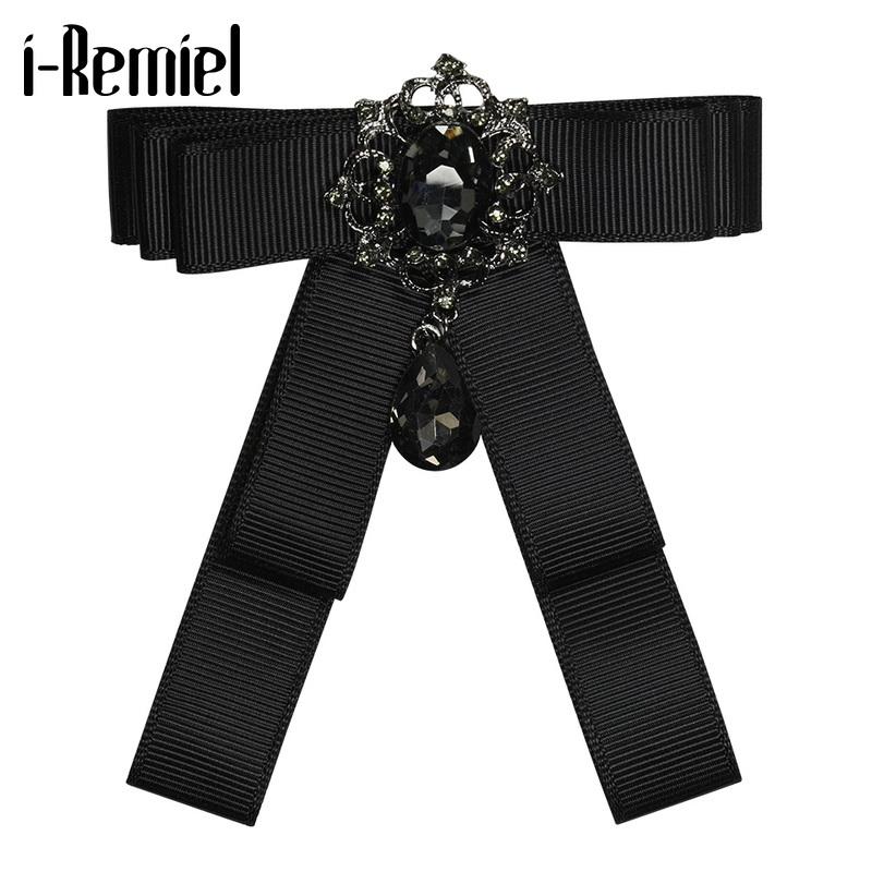 

Ribbon Bow Brooch High-grade Brooches Broche Pin Bowknot Bowtie Corsage Black Ties for Men Crafts Bouquet Wedding Accessories