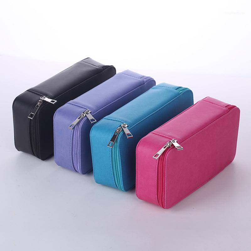 

Pencil Case Square PU Leather Solid Color School Multi-functional Sketch Drawing Pen Bag Art Supplies Stationery Pencil Bag Box1