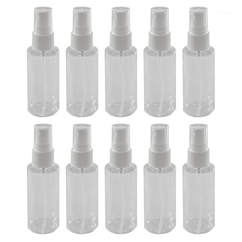 

10Pcs Transparent Empty Spray Bottles 2 Oz Plastic Mini Refillable Container Empty Cosmetic Containers1