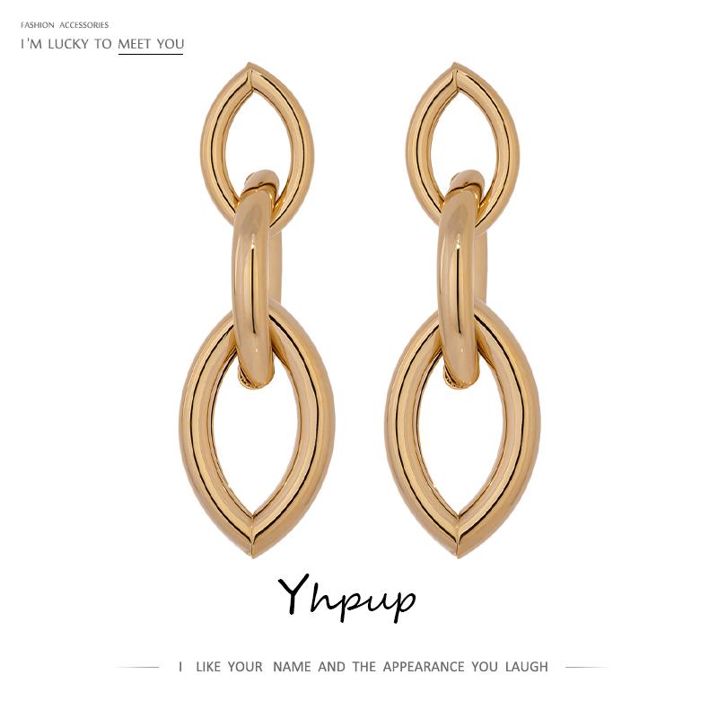 

Yhpup Minimalist Metal Geometric Statement Drop Earrings Simple Copper kolczyki Jewelry for Women Girls Party Gift 2020 Bijoux