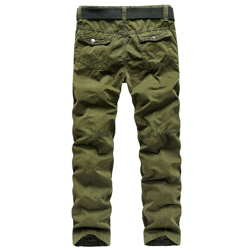 

2021 Cargo at Work Pant Multi-pocket Cotton of the New Men Fashion Pantalone Straight Pants More Size 53 K2OZ, Black