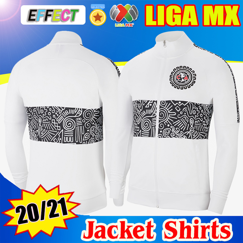 

Club America Jacket 2020 2021 Training Suit 20 21 Chandal Chivas Tigres Long Sleeve White Tracksuit Maillot De Foot Survetement HOMBRE Kit, Club america jacket white tops