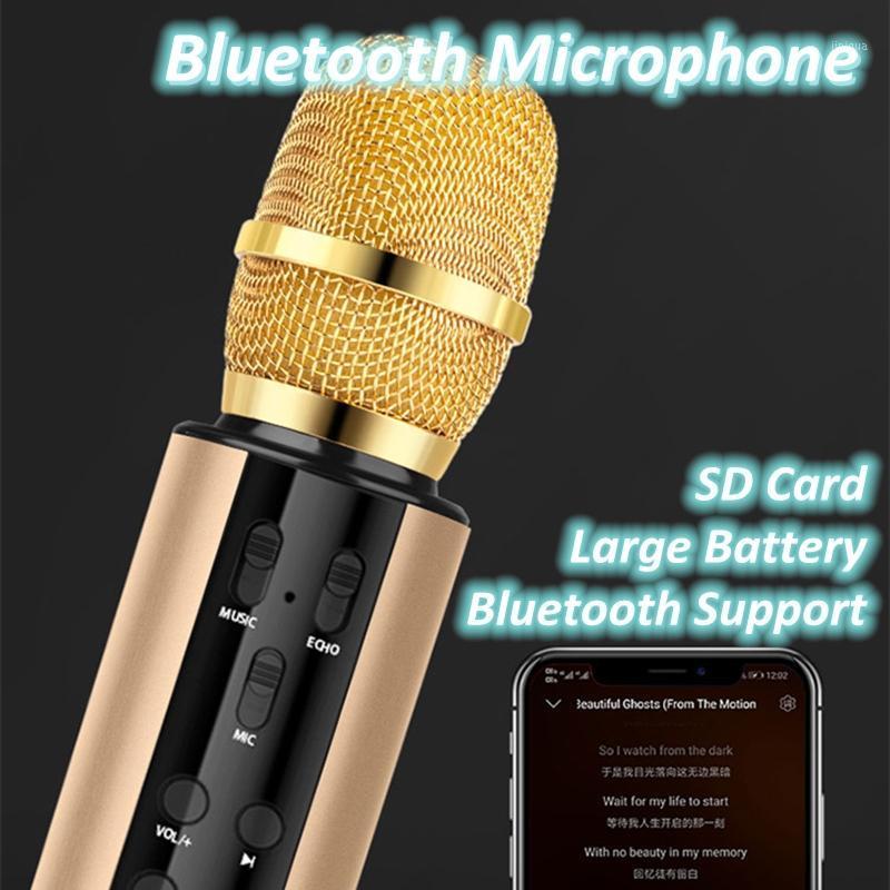 

M6 Wireless Bluetooth Microphone Handheld Wireless Microphone 5w Dual Speaker 2 in 1 Bluetooth 4.2 TF Card Support1