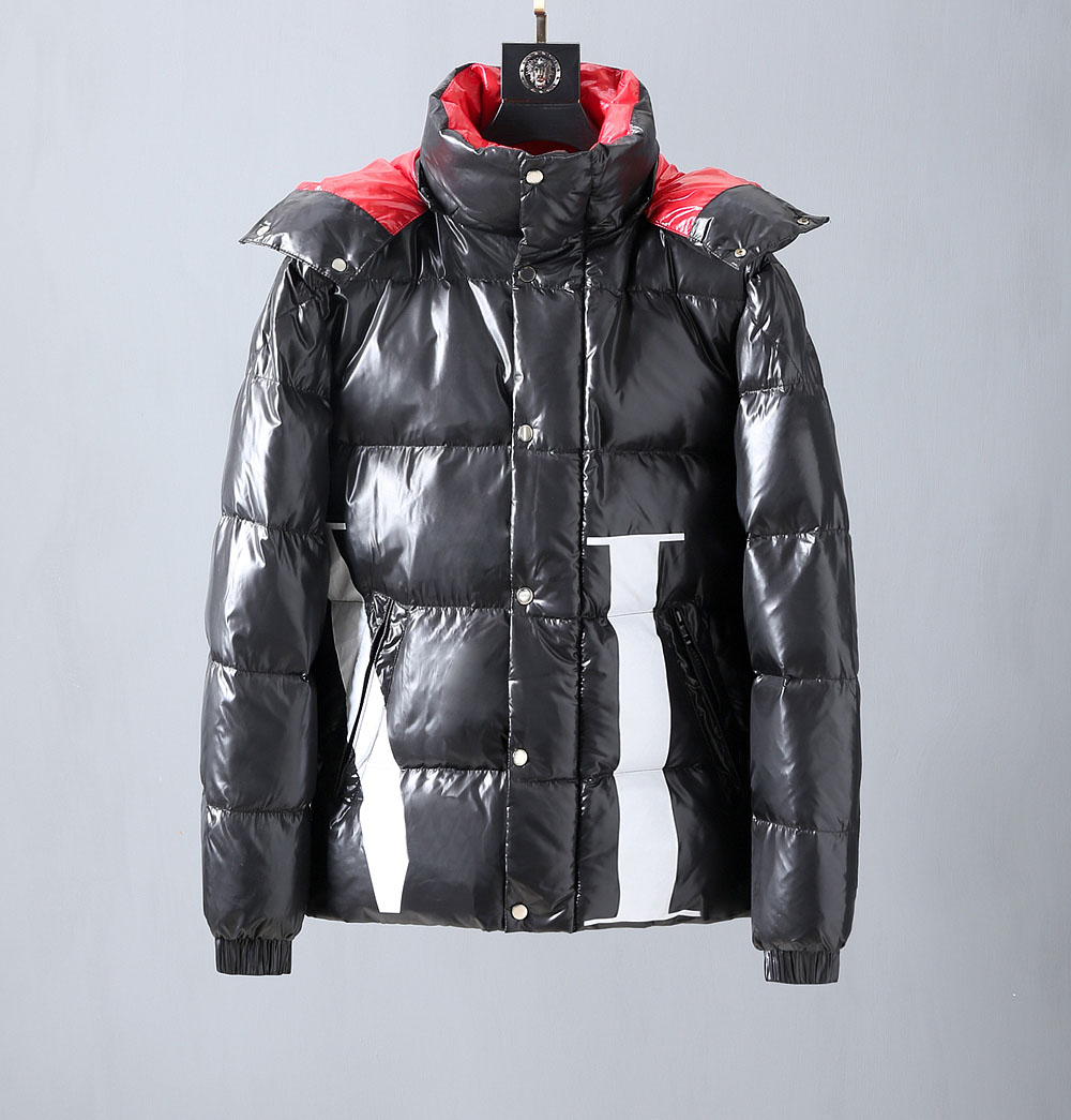 

DUYOU 2 In 1 Removable Hood Men's Two-wear Hooded Down Jacket D|419412551, Black