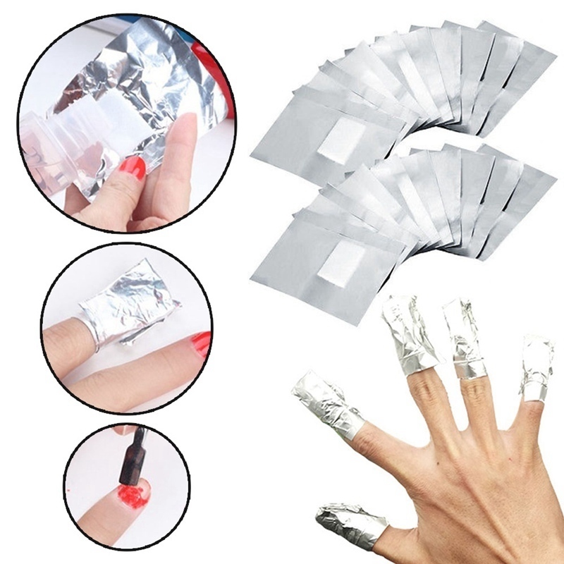 

Aluminium Foil Nail Art Remover Soak Off Acrylic Gel Polish Nail Removal Wraps Remover Manicure Tool Beauty Tools