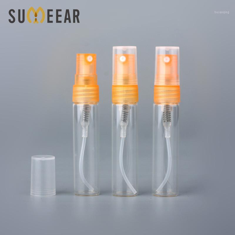 

100Pcs/Lot 5ml Sample Spray Bottle Parfum Travel Spray Bottle Perfume Portable Empty Cosmetic Case With Plastic Pump for Gift1