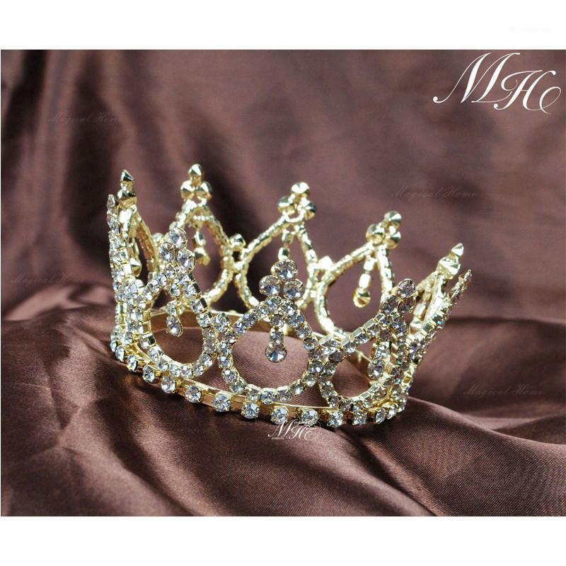 

Small Bridal Tiaras Crystals Mini Crowns For Girls Kids Handmade Rhinestones Wedding Pageant Prom Party Hair Jewelry1